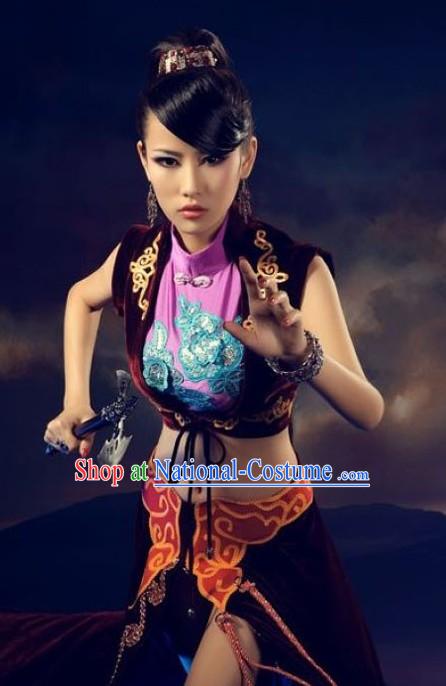 Chinese Cosplay Swordswoman Costumes