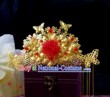 Ancient Chinese Handmade Wedding Phoenix Crown