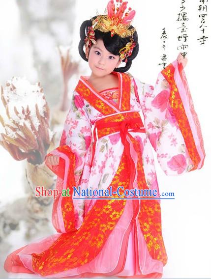 Ancient Chinese Hanfu Guzhuang Clothing for Children