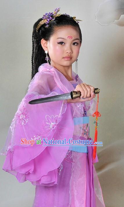 Ancient Chinese Hanfu Fairy Costumes for Children