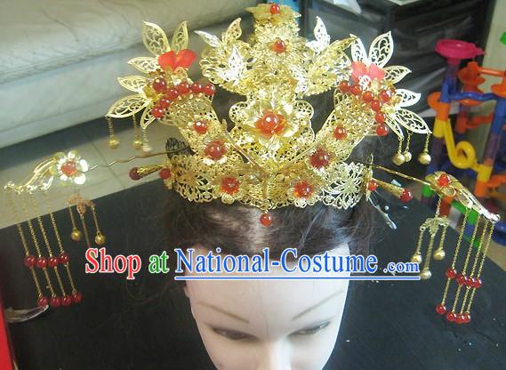 Ancient Chinese Wedding Phoenix Hair Accessories and Hairpins