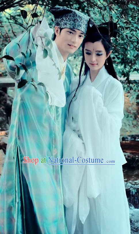 Ancient Chinese Qian Nv You Hun Drama Costumes for Men and Women