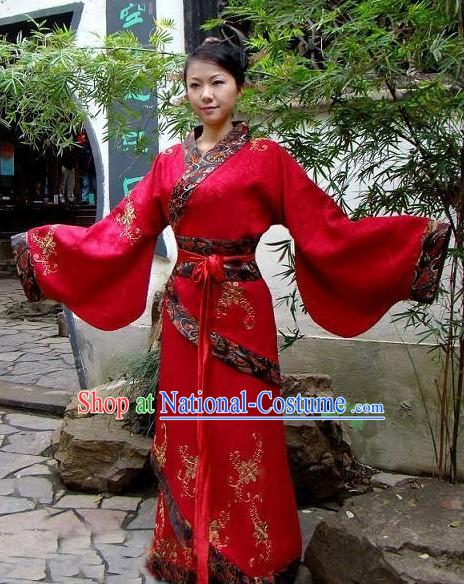 Traditional Chinese Hanfu Wedding Dress Complete Set for Women