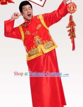 Chinese Classical Wedding Dress Complete Set for Men