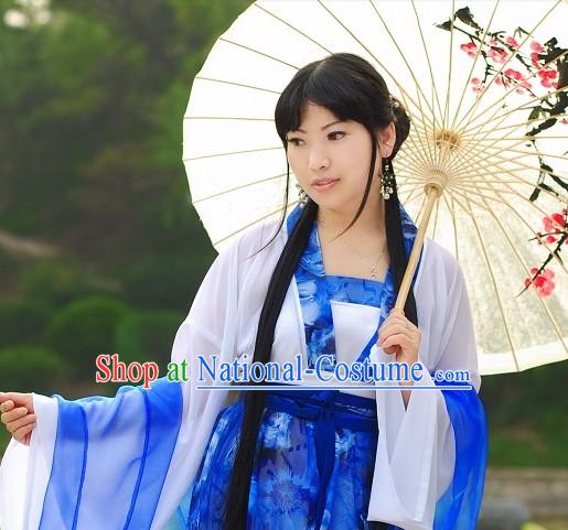 Chinese Classical Umbrella Dance Costumes for Women