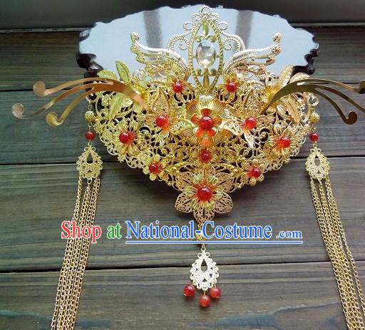 Ancient Chinese Style Handmade Bride Phoenix Crown