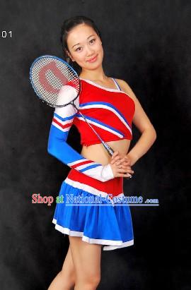 Chinese Cheerleader Cheering Squad  Dance Costumes