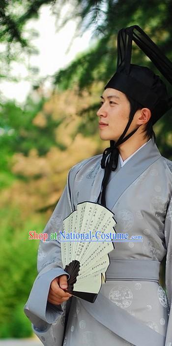 Ancient Chinese Official Costume and Hat for Men