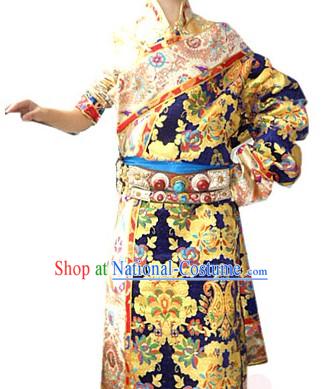 Traditional Chinese Tibetan Robe Complete Set for Women