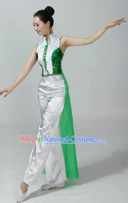 Chinese Classical Dance Costumes and Headpiece