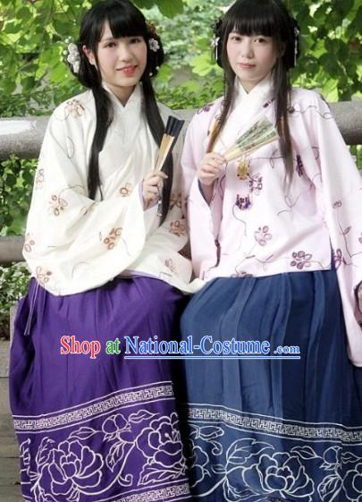 Ming Dynasty Princess Embroidered Hanfu Clothes Complete Set