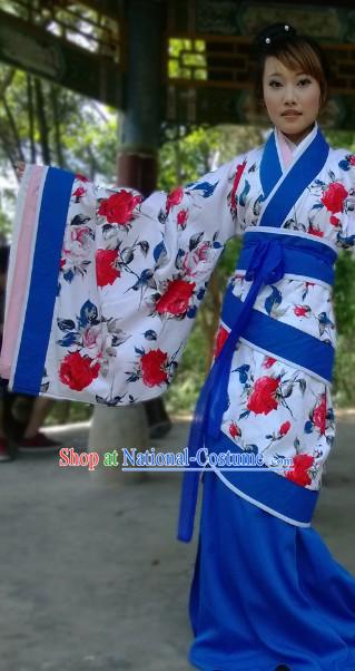 Ancient Chinese Imperial Palace Han Dynasty Empress Outfit Quju Clothing