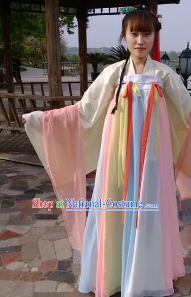 Tang Dynasty Colorful Ruqun Outfit for Girls