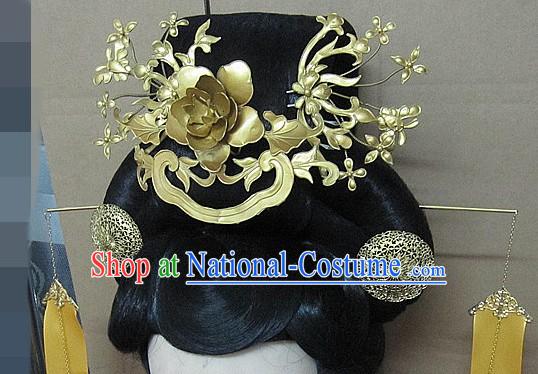 Ancient Chinese Imperial Palace Wig and Hair Accessories