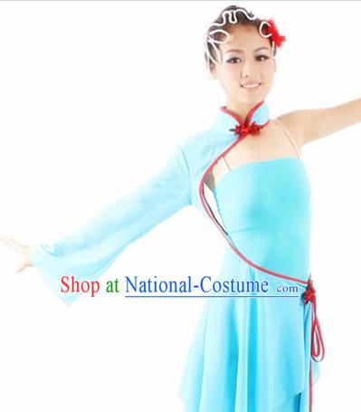 Traditional Chinese Solo Dance Costumes and Headwear for Women