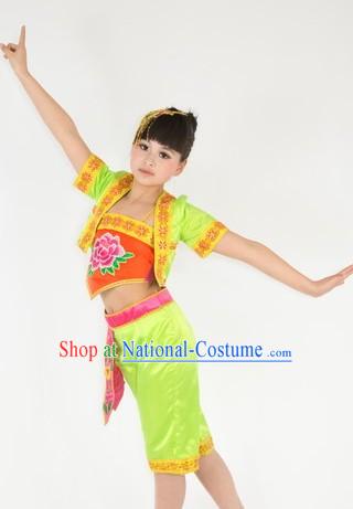 Traditional Chinese Mandarin Dance Costumes for Kids