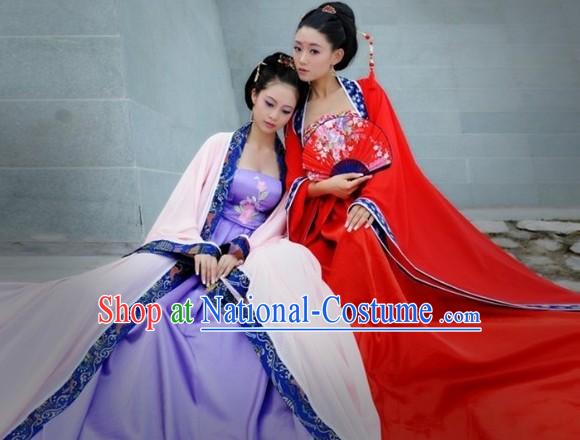 Ancient Chinese Hanfu Clothes for Sisters