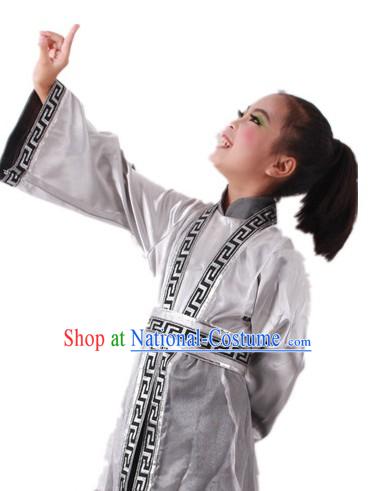 Traditional Chinese Poem Reading Performance Costumes for Kids