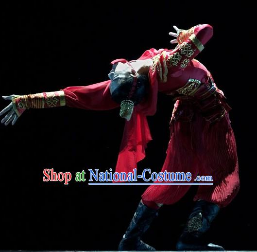 Traditional Chinese Classical Guard Dance Costumes for Men