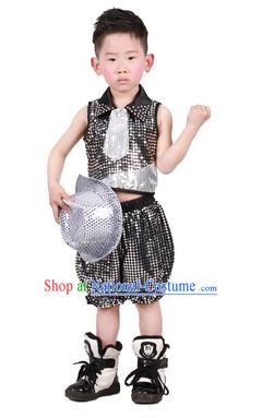 Stage Performance Cool Modern Dance Costume for Kids