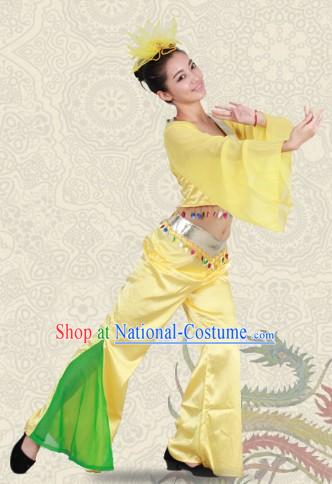 Stage Performance Yangge Dance Suit for Women