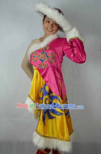 Traditional Chinese Ethnic Dance Costumes for Women