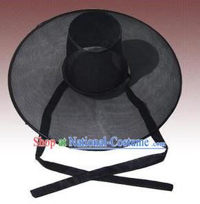 Black Ancient Korean Ceremonial Hat for Men