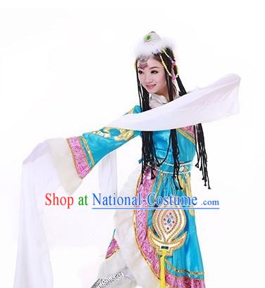 Tibetan People Dance Costumes and Accessories for Women