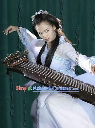 Ancient Chinese Kung Fu Master Costumes and Headwear for Women