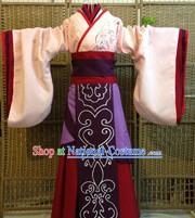 Ancient Chinese Han Dynasty Imperial Princess Clothes Complete Set