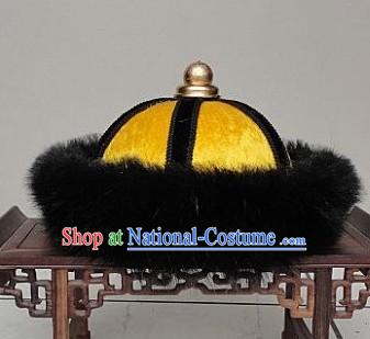 Ancient Chinese Qing Dynasty Imperial Palace Prince Hat for Men