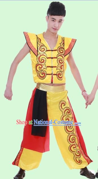 Traditional Chinese Drum Player Outfit for Men