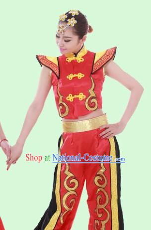 Traditional Chinese Drum Player Suit for Women