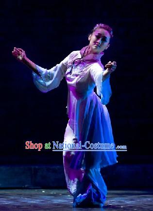 Traditional Chinese Classical Dance Costumes Complete Set for Women