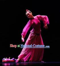 Stage Performance Chinese Beauty Dance Costumes and Headwear for Women