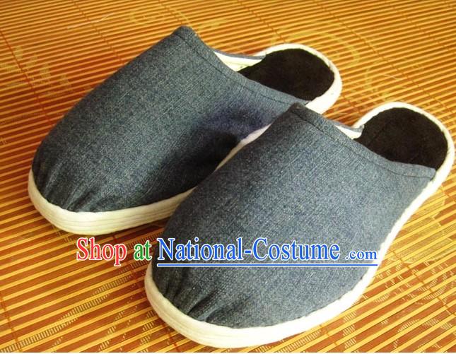 Old China Time All Handmade Chinese Thick Sole Cotton Slippers