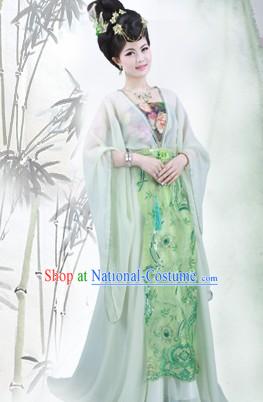 Ancient Chinese Tang Dynasty Princess Outfit Complete Set for Women