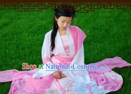 Ancient Chinese Hanfu Clothing Complete Set for Women