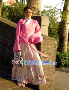 Traditional Chinese Han Fu Robe Complete Set for Women