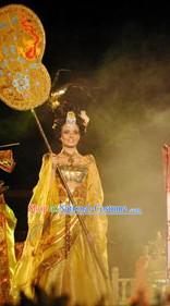 Chinese Classical Imperial Maid Costumes Complete Set for Women