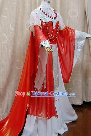 Ancient Chinese Princess Wedding Dress Complete Set for Women