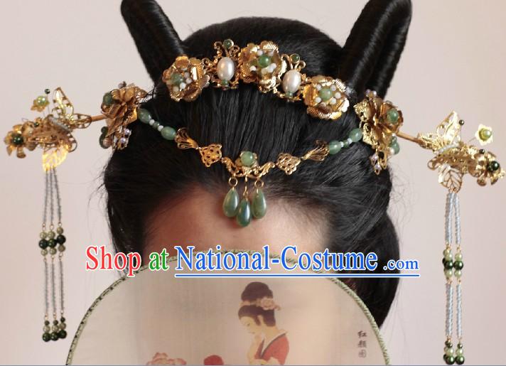 Ancient Chinese Ceremonial Traditions and Customs Hair Accessories Complete Set