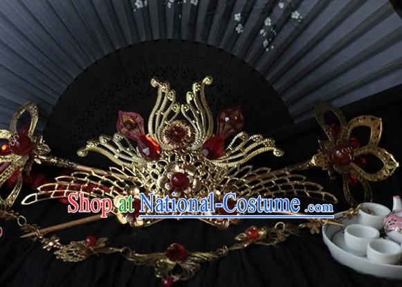 Ancient Chinese Ceremonial Traditions and Customs Hair Accessories Complete Set