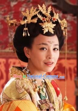 Ancient Chinese Imperial Palace Royal Wu Zetian Female Emperor Phoenix Hair Accessories Complete Set