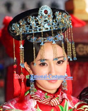 Traditional Chinese Imperial Wedding Hair Accessories and Wig for Women