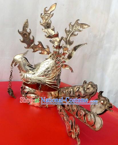 Traditional Chinese Miao Silver Phoenix Headwear