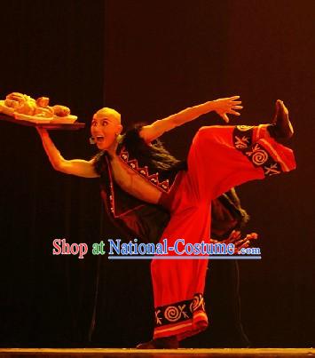 Custom-made Chinese Ethnic Solo Dance Costumes for Men