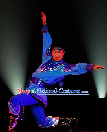 Professional Mongolian Dancing Costumes Competition Outfit for Men