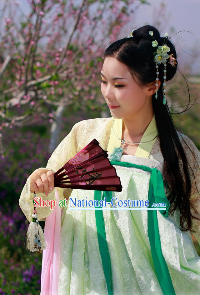 Tang Dynasty Princess Ruqun Clothing and Cape Complete Set