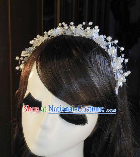 Traditional Chinese Handmade Wedding Customs Brides Barrette Garland